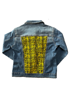 Denim Jacket Kitenge 